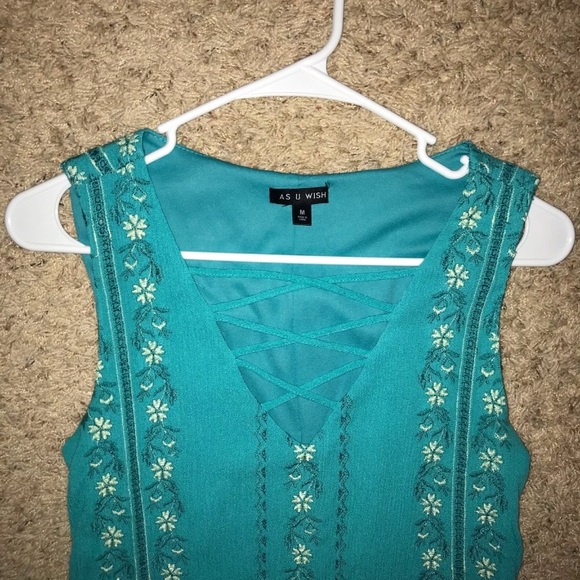 Turquoise dress - Picture 3 of 3